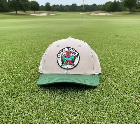 Strolling Bear Logo Golf Hat - Performance Snapback