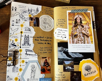 Diario de viaje personalizado / Recuerdo de viaje / Álbum de recortes / Recuerdos de viaje