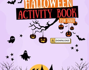 Halloween Activity Book for Kids