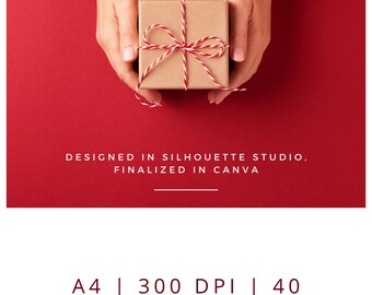 Szablony etykiet prezentowych do druku na Boże Narodzenie, 361 edytowalnych projektów (PDF i PNG)