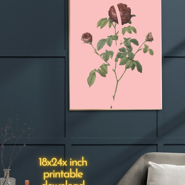 Breathtaking Rose Art Prints: Transform Your Walls with Exquisite Floral Wall Decor - Premium Quality Prints for Home & Office Decoration