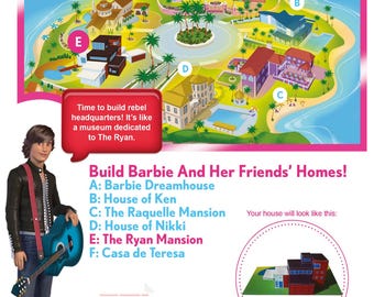 Miniaturowy domek z papieru Glam Mansion – cyfrowy PDF