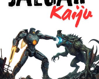 Kolorowanka Jaeger Kaiju | Sztuka science fiction z potworami i robotami dla dorosłych i dzieci