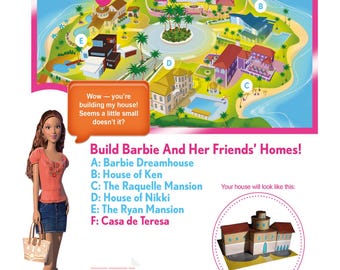 Miniaturowy domek z papieru Casa de Teresa | Domek rzemieślniczy DIY