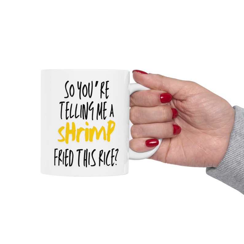 Funny Meme Mug Shrimp Fried Rice Joke Coffee Mug 11oz, 15oz so You're