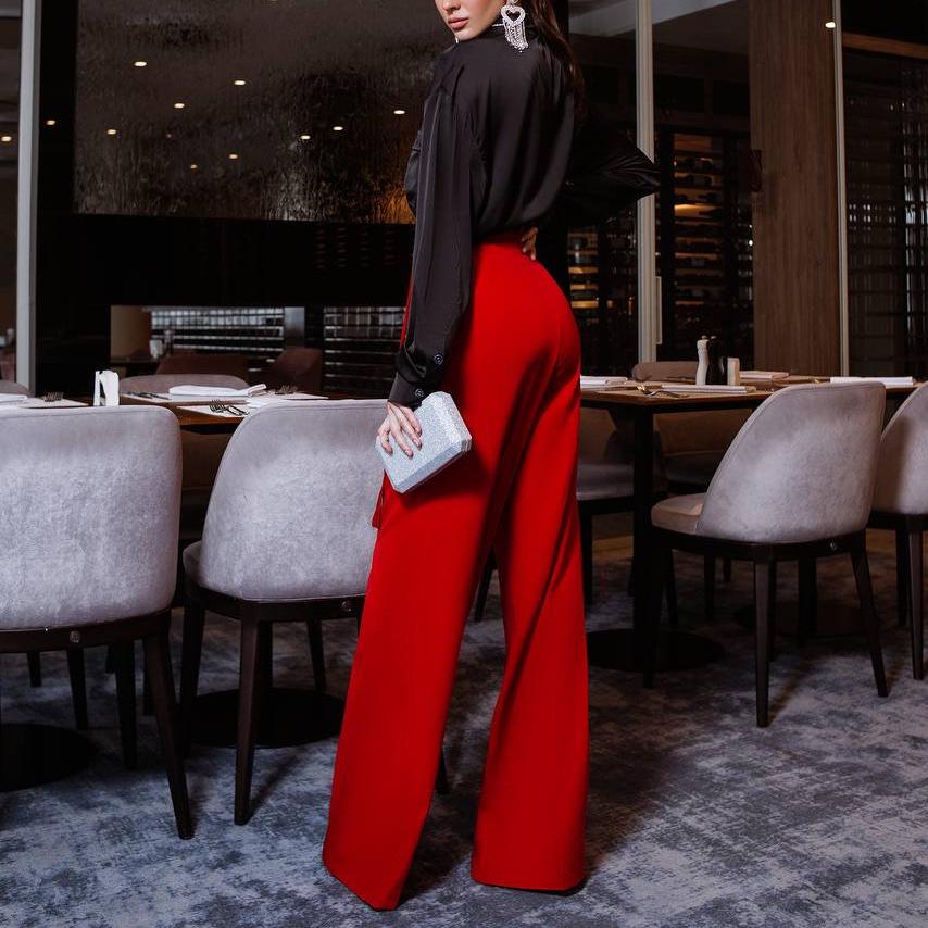 パンツ MASU COTTON WIDE TROUSERS RED 44 MASU COTTON WIDE TROUSERS 44（MASU COTTON WIDE TROUSERS(RED)）