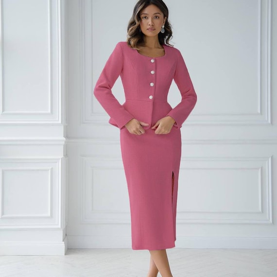 elegant formal skirt suit