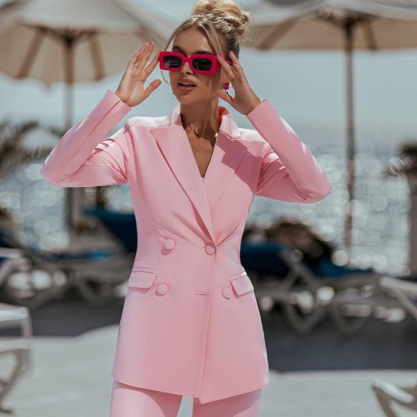 Pink Pant Suit