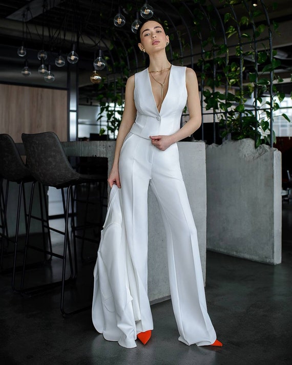 Dressy 3 piece pant suits hot sale