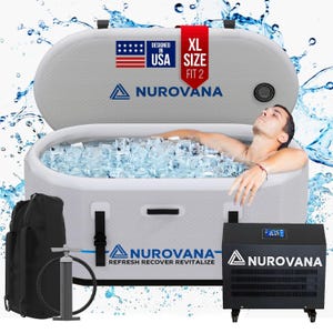 Portable XL Ice Bath Tub with Water Chiller – Inflatable Cold Plunge Pool for Athletes, Cold Therapy, and Wellness Ice barrel Ice tub