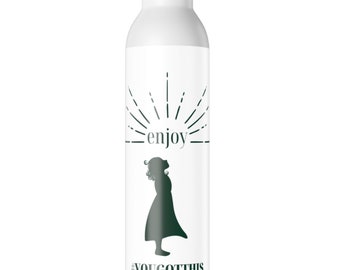 Slim water bottle- Enjoy life