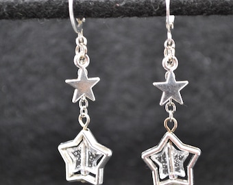 Shine Bright with These Dangling Star Earrings - Wish Upon a Star!