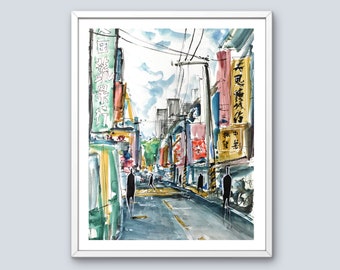 Taipei Urban Sketch Print