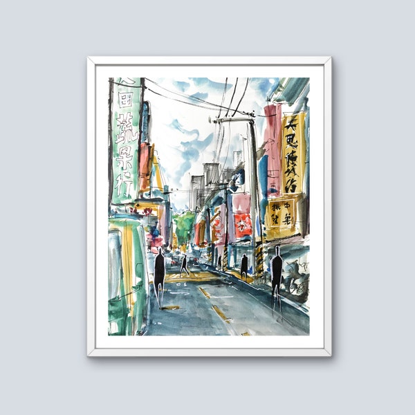 Taipei Urban Sketch Print