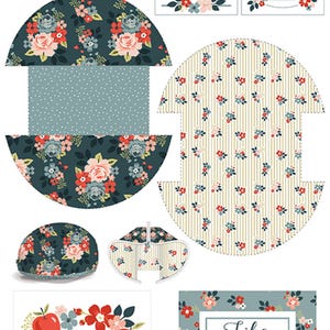 Vintage Charm Zipper Pouch Panel (P15277-PANEL) by Dani Mogstad for Riley Blake Designs.  JennysQuiltsShop