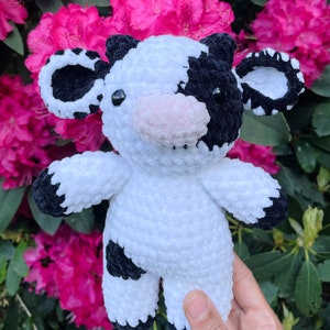 Low Sew Crochet Cow Pattern, Amigurumi Pattern, Crochet Cow, PDF Pattern, Plush Animal, Dairy Cow Pattern, Milk Cow