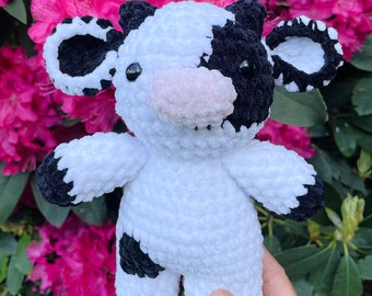 Low Sew Crochet Cow Pattern, Amigurumi Pattern, Crochet Cow, PDF Pattern, Plush Animal, Dairy Cow Pattern, Milk Cow