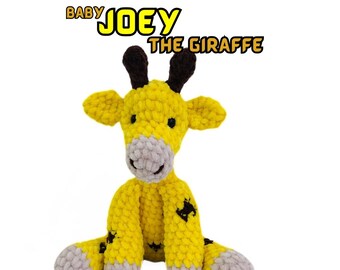 Niedrig Sew häkeln Baby Joey die Giraffe Muster, Amigurumi Muster, Häkelanleitung Giraffe, PDF Muster, Plüschtier, Giraffe Plushie
