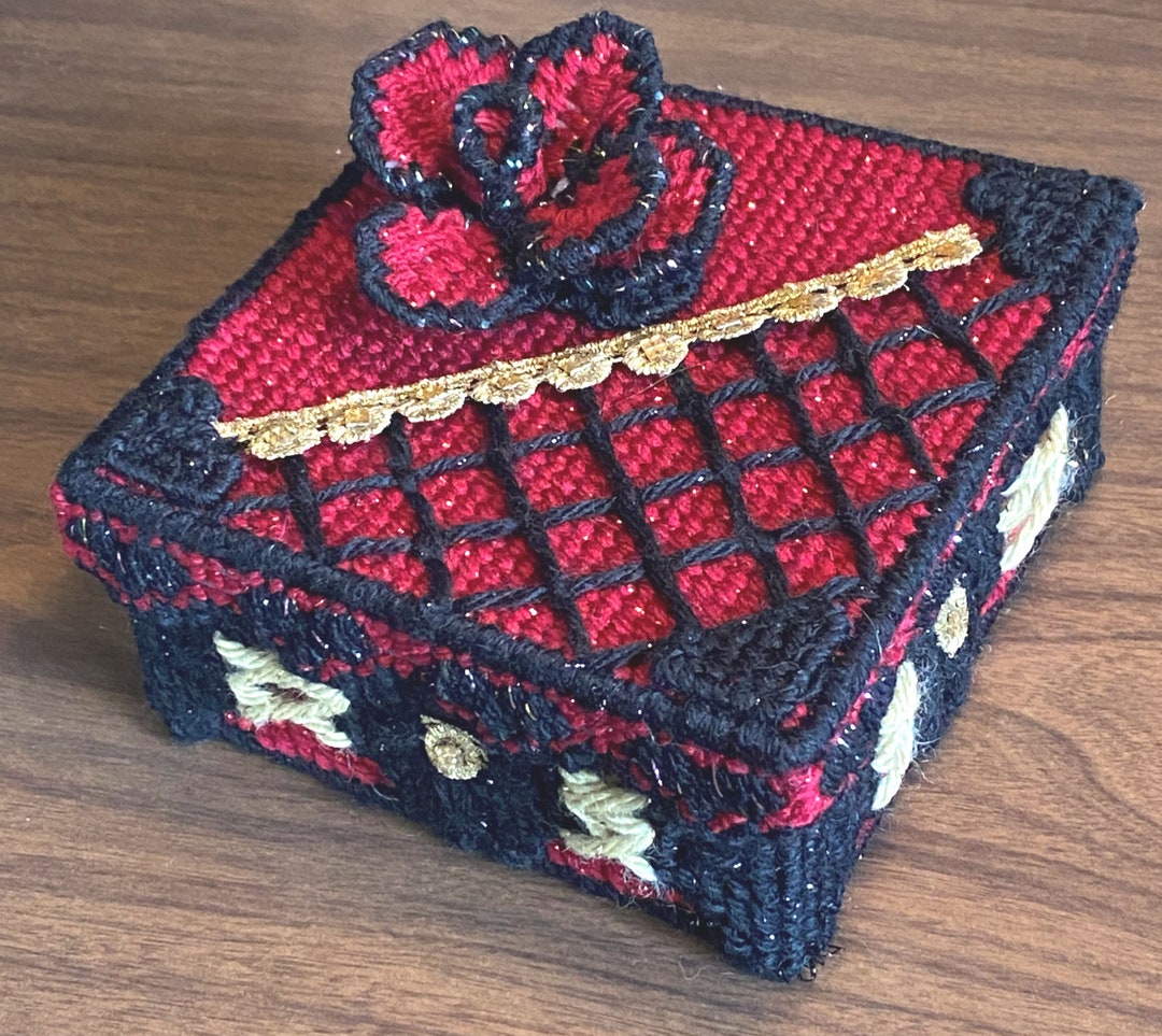 Burlesque Corset Inspired Gift Box Plastic Canvas Pattern PDF Sewing ...