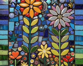 Folkart mosaic kit. No cutting required. Suitable for beginners. Craft kit. Workshop in a box.