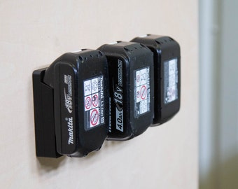 Makita 1x-3x Battery Wall Mounts for 18V LXT