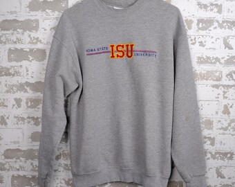 Vintage Iowa State University Sweatshirt 90s Size Medium