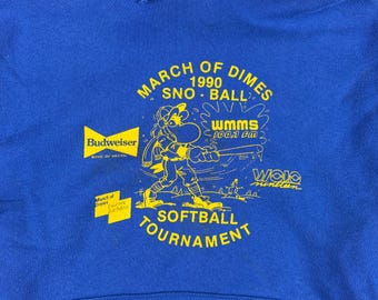 Vintage WMMS The Buzzard 100.7 Hoodie Size Medium 21x24