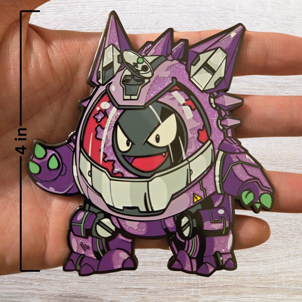 Ghastly Gengar Mecha Suit - *LIMITED RUN* Sparkly Shiny Pokemon Enamel Pin Cute Anime Robots