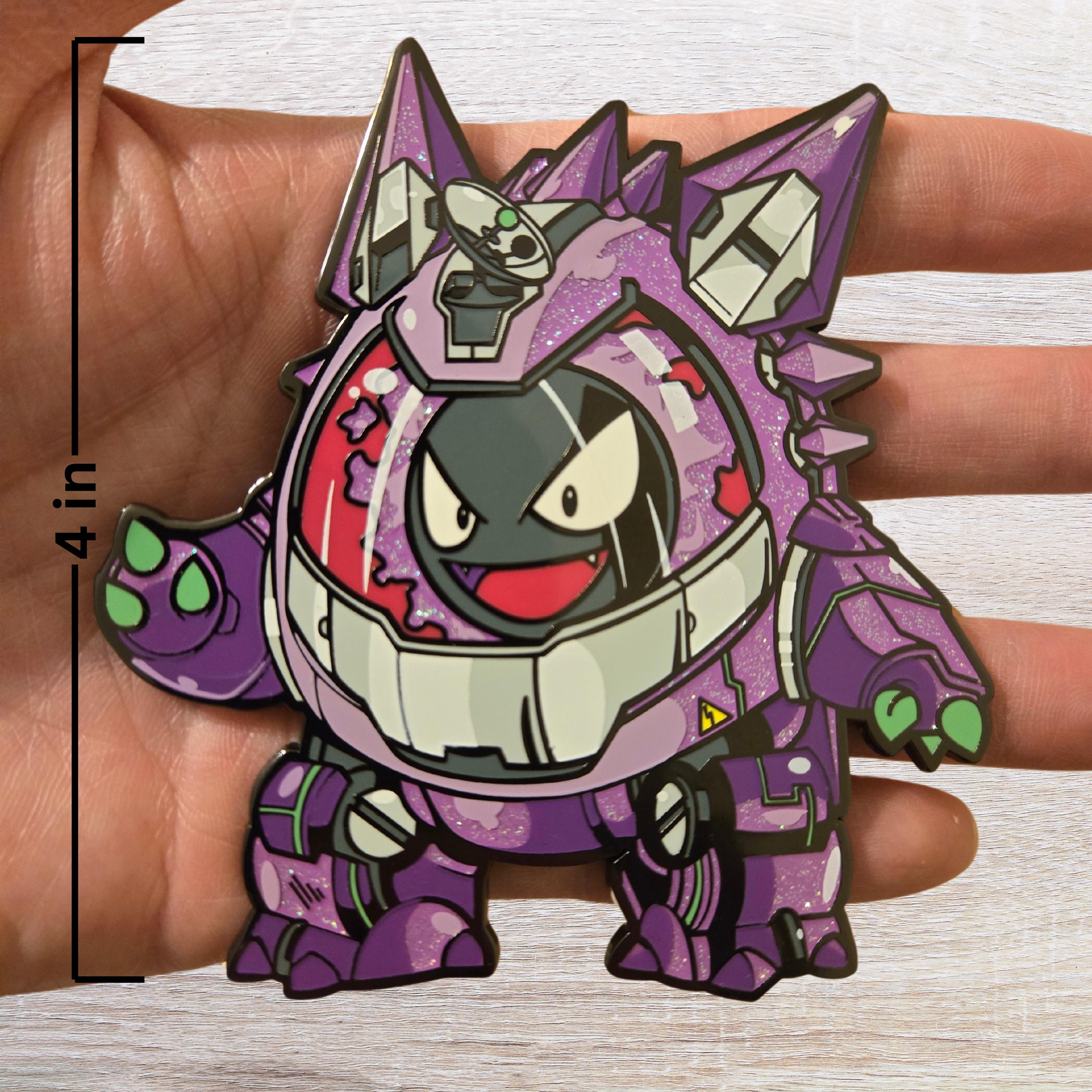 Ghastly Gengar Mecha Suit - *LIMITED RUN* Sparkly Shiny Pokemon Enamel Pin Cute Anime Robots