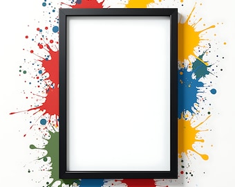 Minimalist Black Frame Mockup | Poster Mockup | Minimalist Frame | PSD Frame Mockup | Interior Mockup | Art Print Mockup | Mockup Frame |