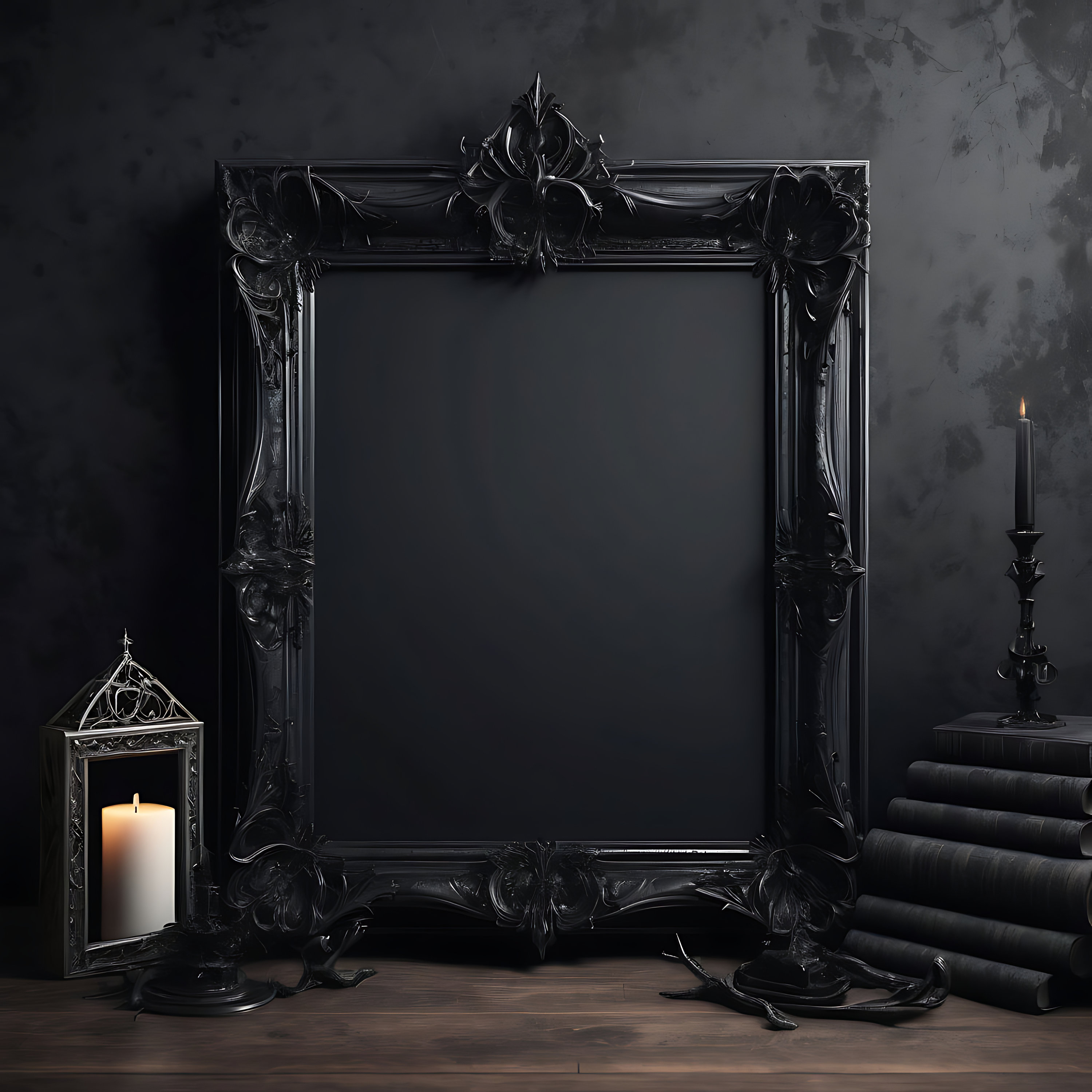 Dark Gothic Frame | Gothic Home Decor | Gothic Decor | Gothic Picture ...