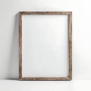 Wooden Frame Mockup | Thin Black Frame | Vertical Frame Mockup | Boho Interior Mockup | Digital Wall Art  | Frames | Template Mockup | PSD |