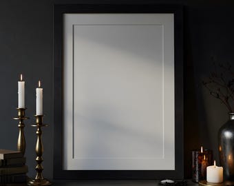 Einfacher Rahmen Mockup | Hölzerne Wand Kunst PSD | Minimalistisches Poster Display | Moderne Holzrahmen Vorlage | PSD Mockup