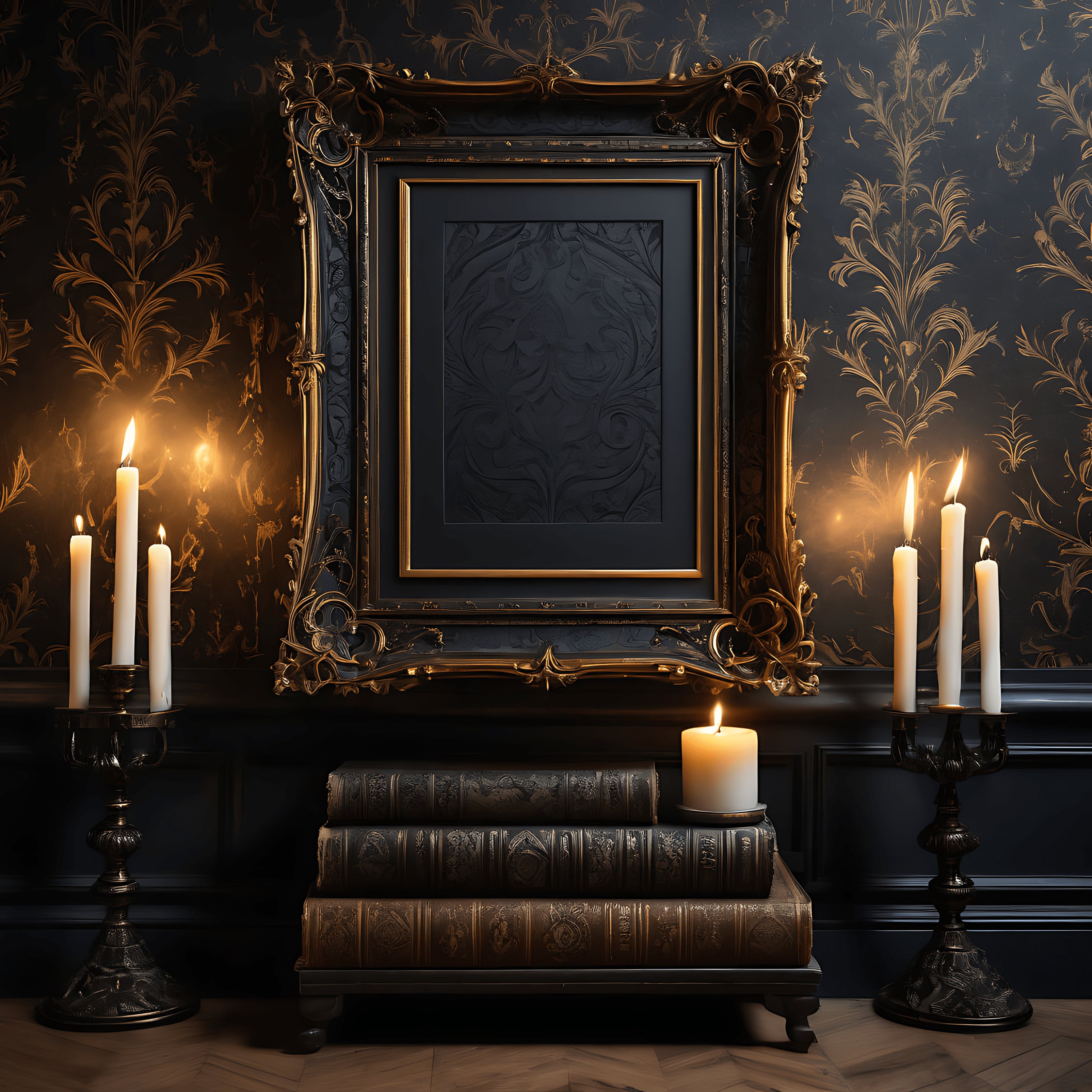 Gothic Wall Art Frame | Gothic Home Decor | Gothic Decor | Goth Frame ...