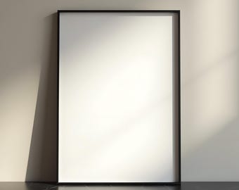 Black  Frame Mockup | Digital Frame | Simple Mockup | Frame Mockup | Minimalist Mockup | Black Frame Mockup | Empty Mockup | Artwork Frame |