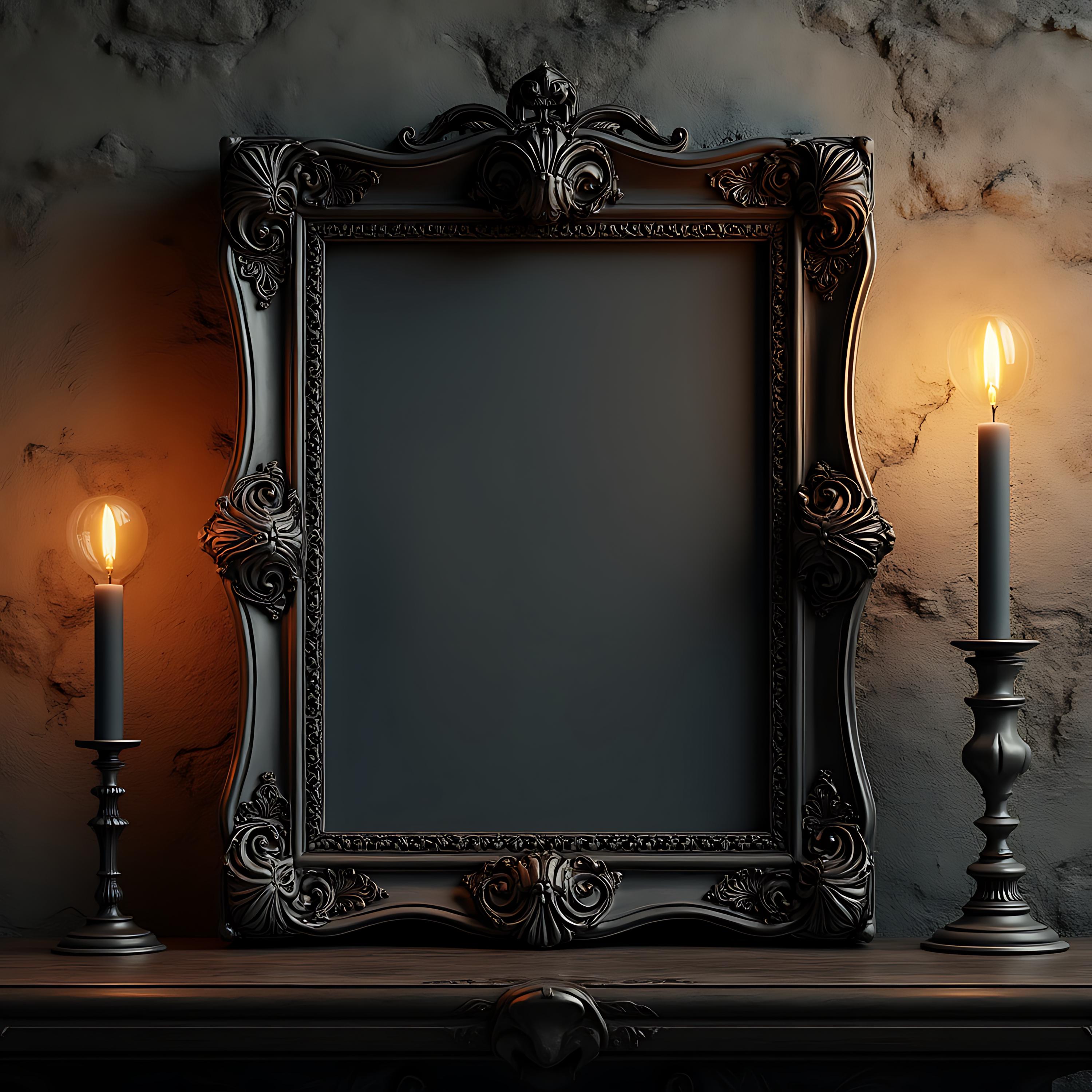 Gothic Black Picture Frame 11x17 - Etsy
