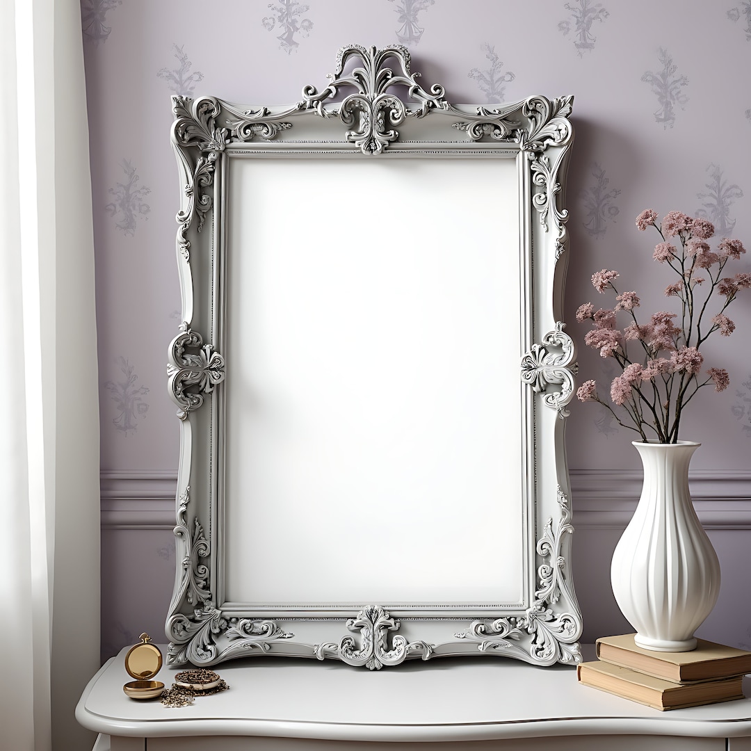 Victorian Style Wall Art Frame Mockup