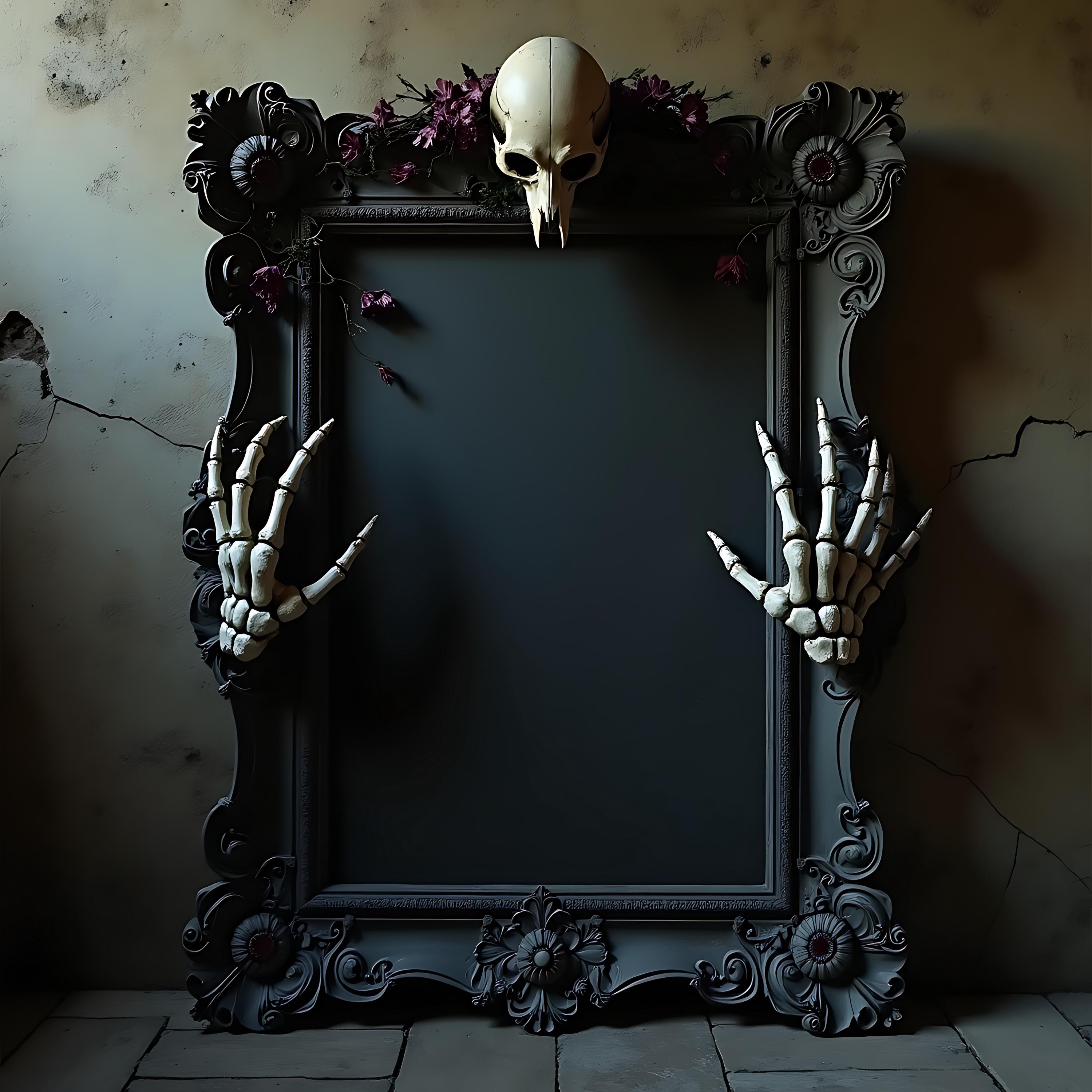 Elaborate Dark Frame Mockup | Frame Mockup | Poster Mockup | Gothic ...