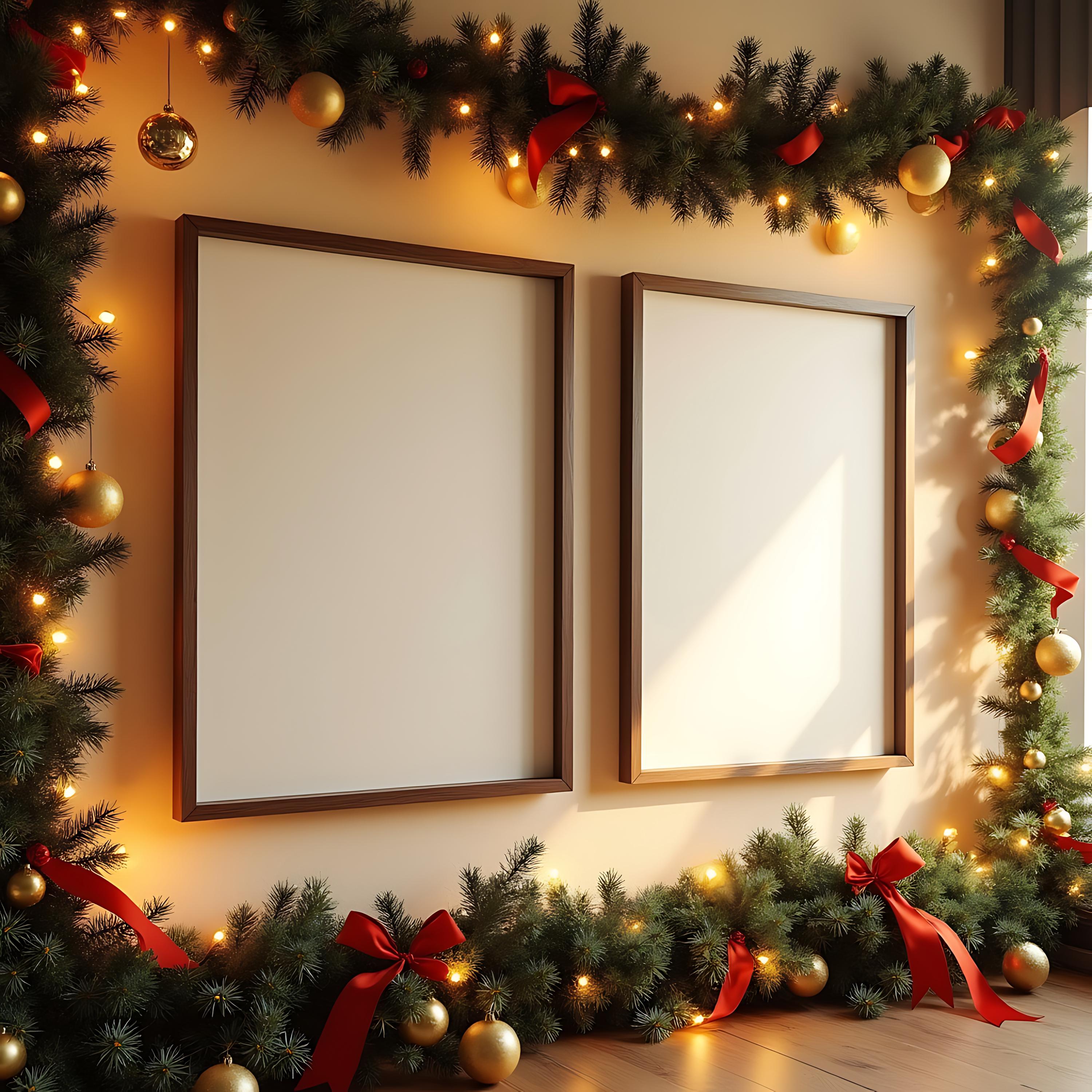 Two DIN A Sized Blank Frame Mockup | Two Frames Mockup | Poster Frame ...