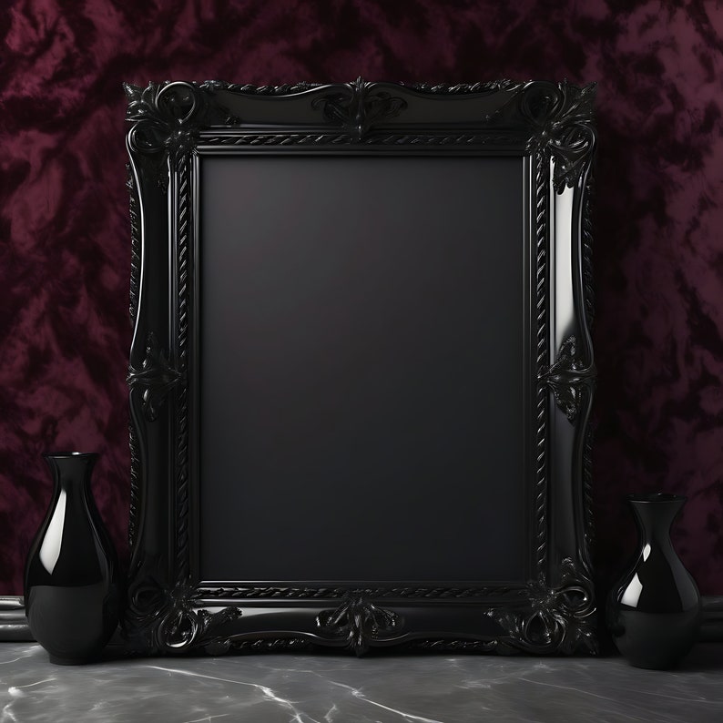 Gothic Picture Frame | Gothic Frame | Gothic Wall Art Mockup | Frame ...