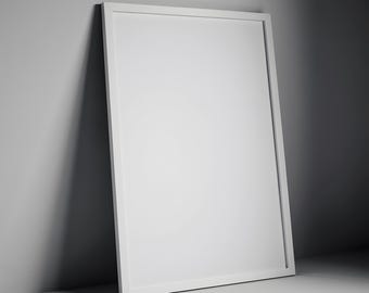 DIN A Poster Frame Mockup | A4 Poster Display PSD | High-res Wall Art Template | Digital Print Frame Mockup | DIN A Template | Poster Mockup