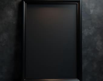 Black Thin Vertical Frame Mockup | Art Frame Mockup | Wall Art Mockup | Vertical Frame | Print Mockup | Poster Mockup | Thin Frame Mockup |