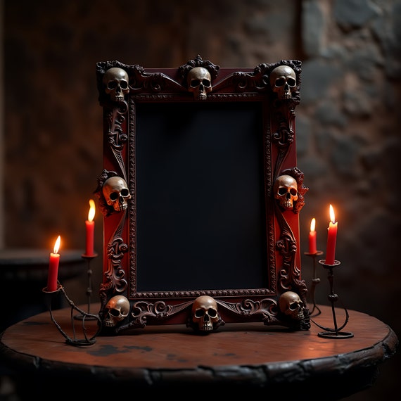 Ornate Gothic Frame Mockup | Art Display Mockup | Photoshop Mockup | Digital Art Mockup | Gothic Mockup | Picture Frame Mockup Gothic Frame