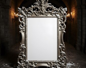 Holiday Frame Mockup | Christmas Frame Mockup | Single Frame Mockup | Photo Frame Mockup | Wall Art Frame Mockup | PSD Frame Mockup |