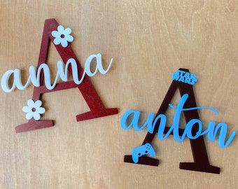 3D door sign/name plate - personalized - perfect for children's rooms