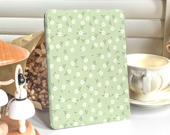 Green Flower Custom kindle 6" 2022 Case All new kindle paperwhite case paperwhite 6.8 cover kindle 10th 11th Scribe Oasis Built-in stand