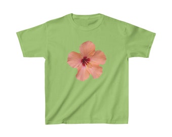 Pink Hibiscus Flower Graphic Baby Tee | Trending Tee, Aesthetic