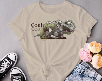 Corin Wickes Zenless Zone Zero Stylish Streetwear Manga Graphic Tee | Anime Combat Maid Aesthetic ZZZ Aesthetic Unisex Softstyle T-Shirt