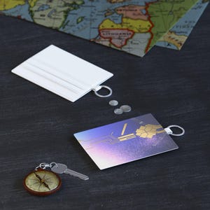 Honkai Star Rail Credit inspirierter Kartenhalter | Kunstleder | Subtile Ästhetik HSR Anime Spiel Währung Special Pass Ticket Thema Geschenkidee