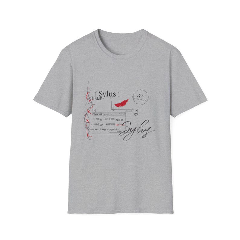 Sylus Love and Deepspace Inspired Subtle Graphic Text Minimalistic Signature Quote Streetwear Tee | LADS Otome Game Unisex Softstyle T-Shirt Sport Grey